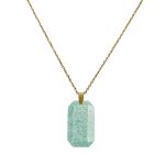 Lange ketting met amazoniet bedel