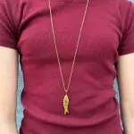 Lange ketting met vis M