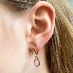 Oorbellen met Rozenkwarts