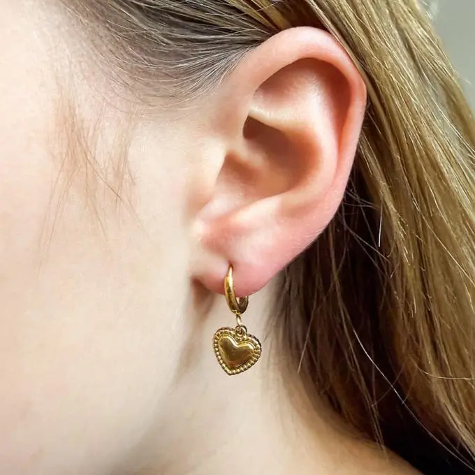 Oorbellen met hartje