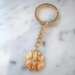 Sleutelhanger klavertje vier