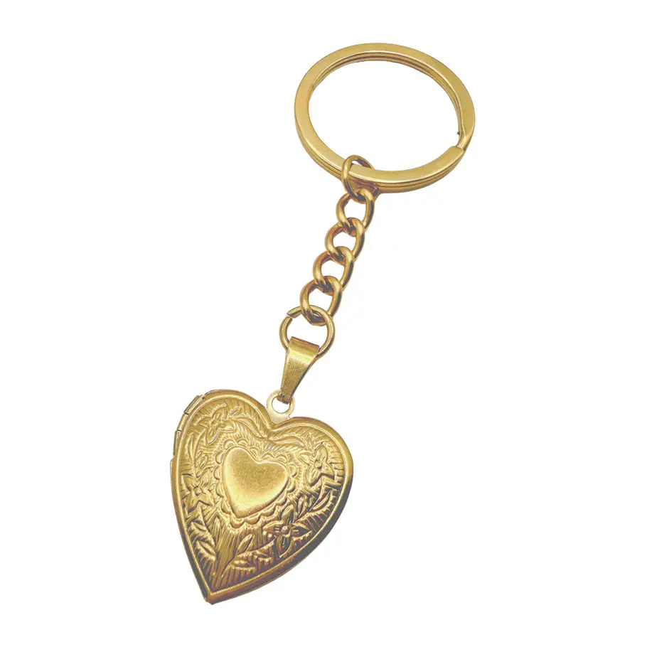 Sleutelhanger met hartjes Medaillon Sleutelhanger met hartjes Medaillon