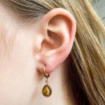 Tijger oog oorbellen