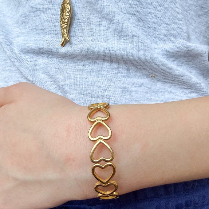 Open Hartjes Bangle Armband