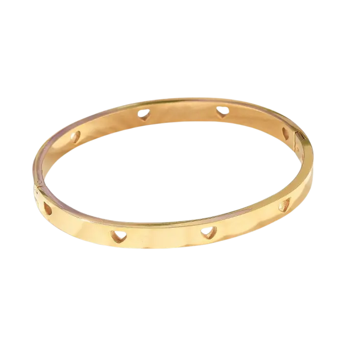 Bangle met hartjes