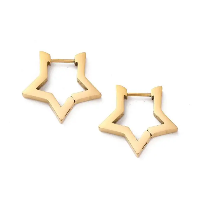 Classy Ster oorbellen hoops