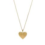 Ketting met hart streepjes