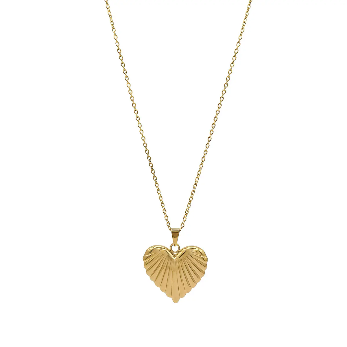 Ketting met hart streepjes VK Ketting met hart streepjes