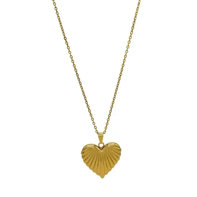 Lange ketting Hart met Streepjes