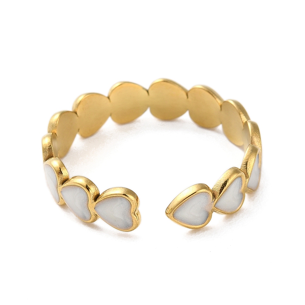 Witte Hartjes Ring achterkant