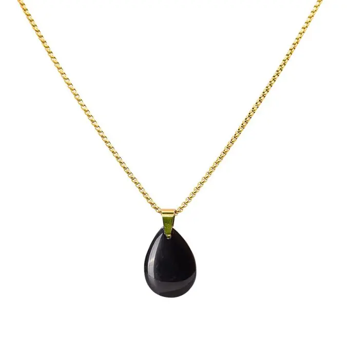Ketting met onyx bedel