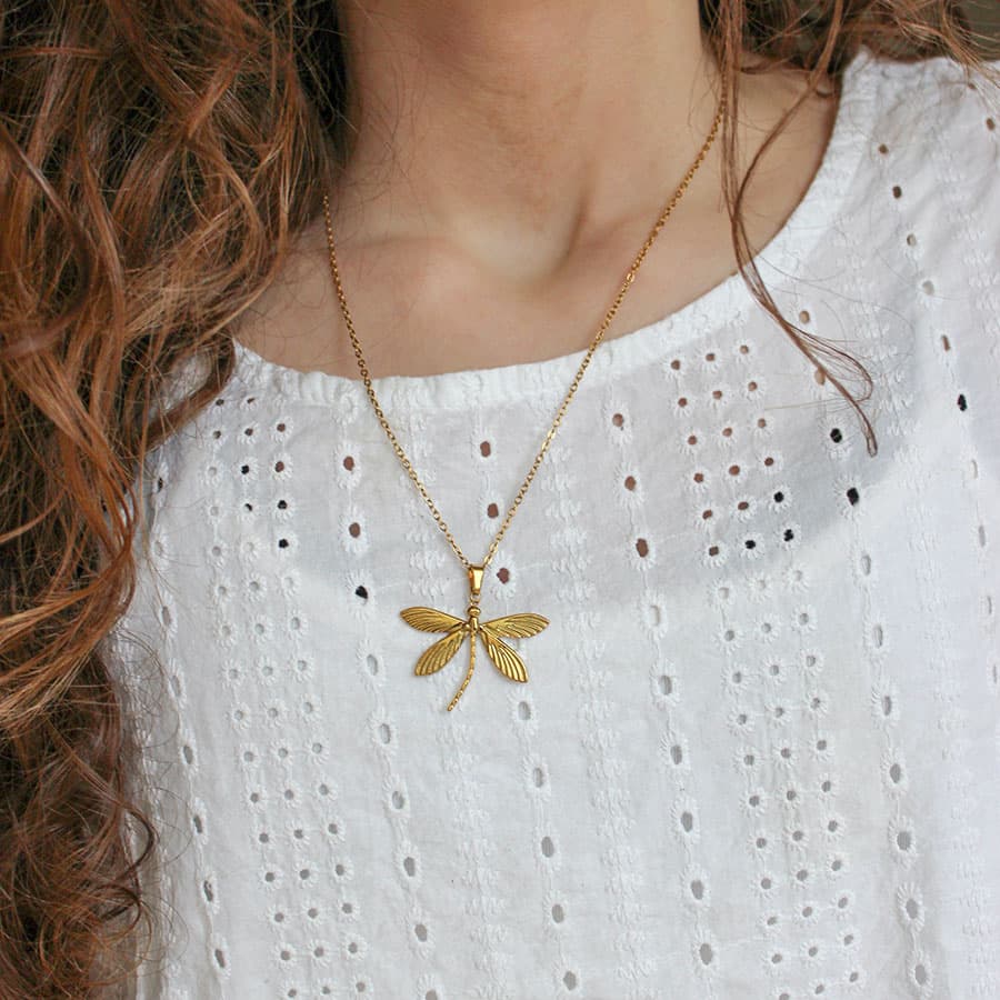 Libelle ketting MK Libelle ketting Goud