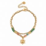 Jade armband met goud