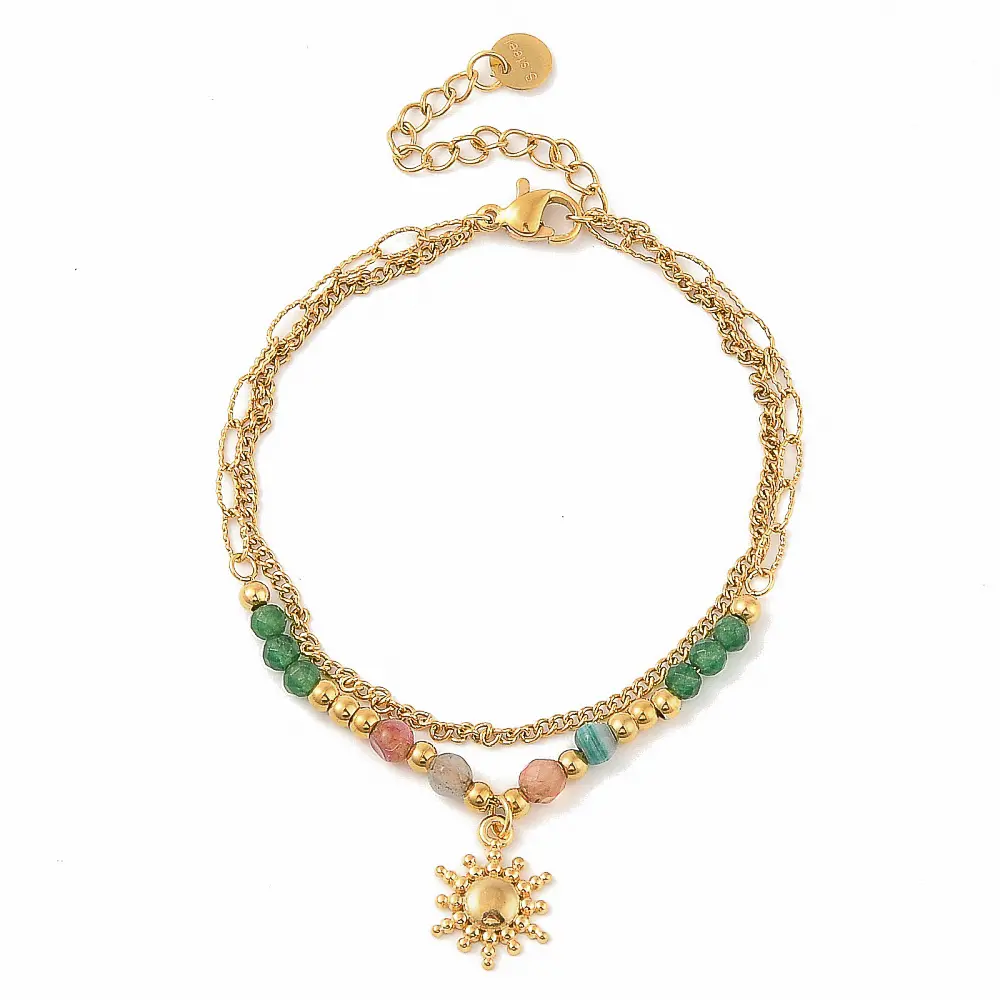 Jade armband met goud