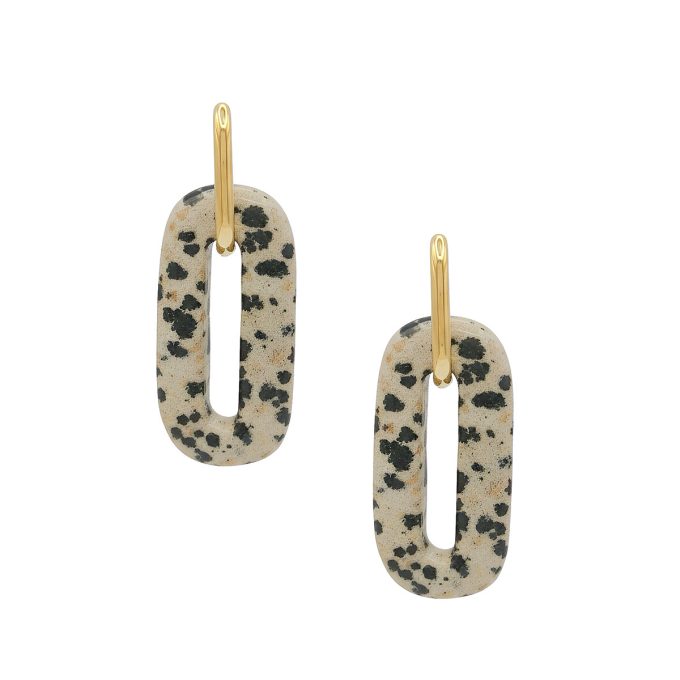 Oorbellen met Dalmatier Jaspis