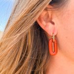 Rode Jasper Oorbellen