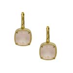 Rozenkwarts Oorbellen