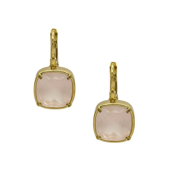 Rozenkwarts Oorbellen