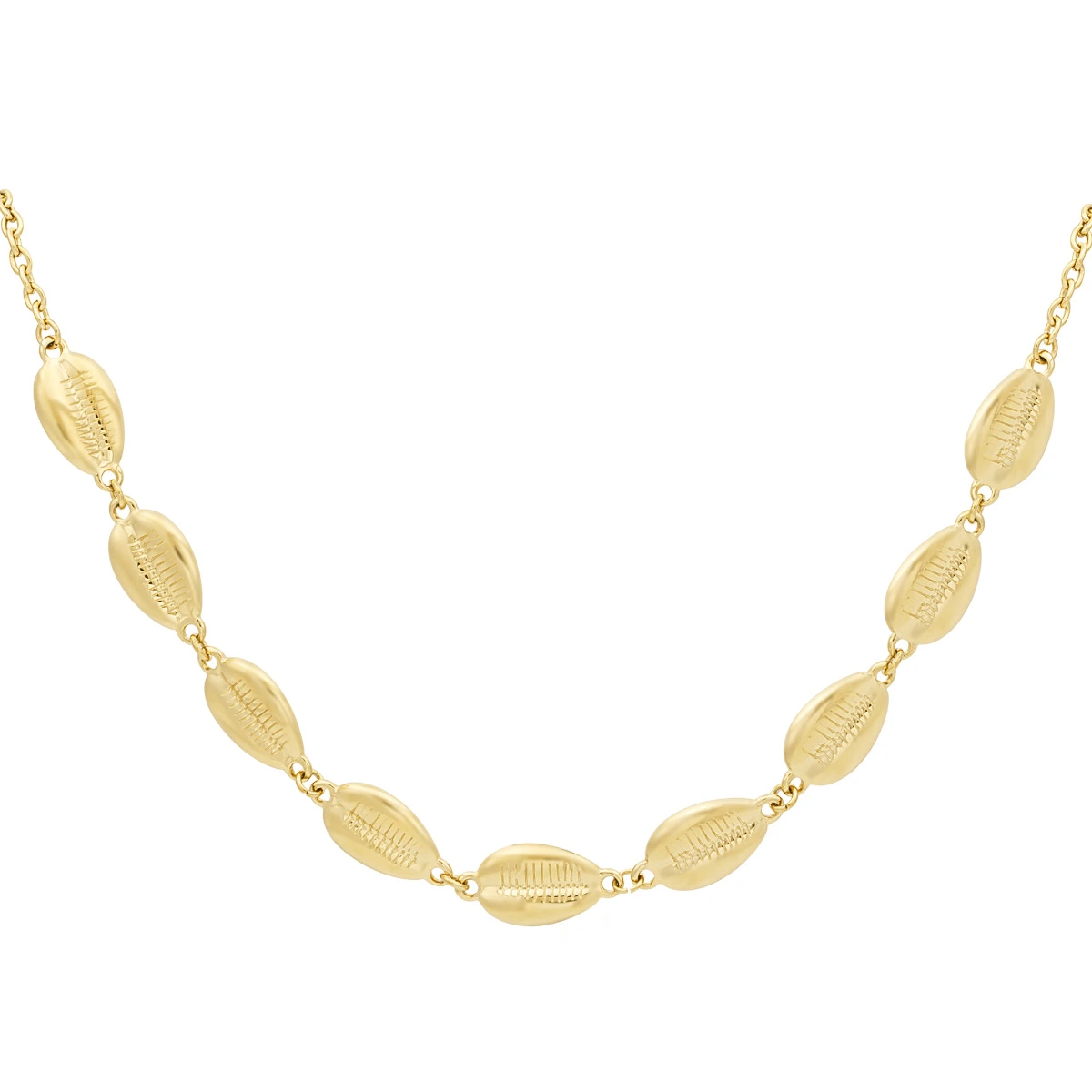Schelpen ketting Goudkleurig