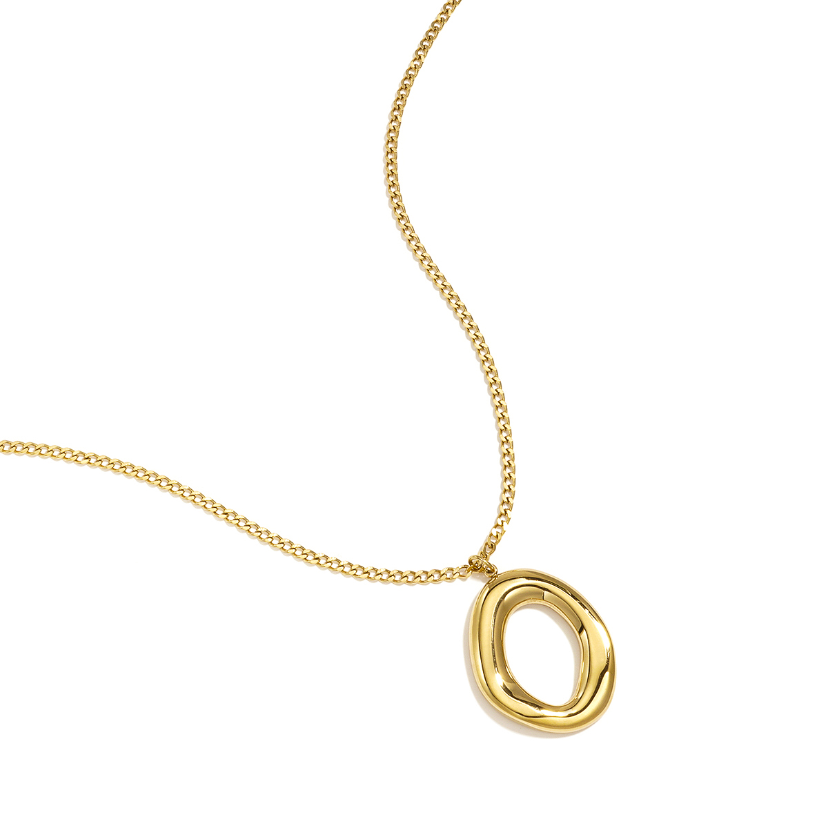 Ketting met ovalen hanger