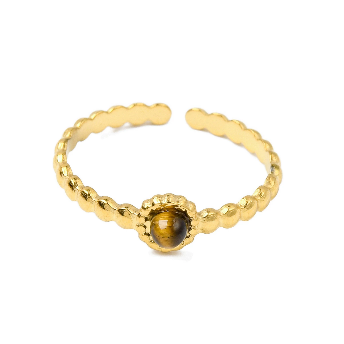 Ring met Tijgeroog steentje