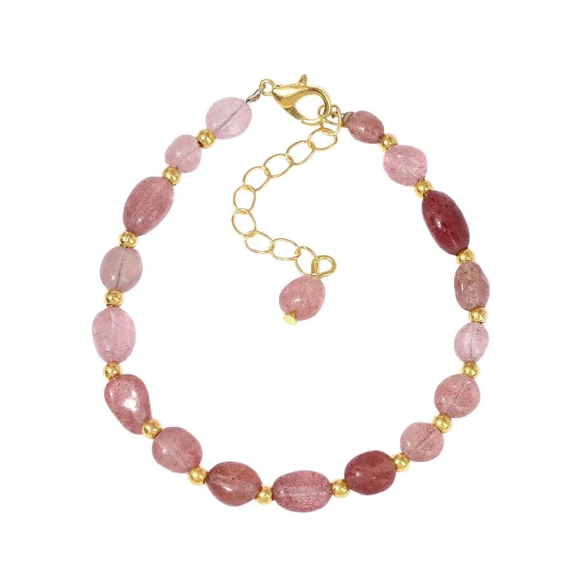Aardbeienkwarts armband