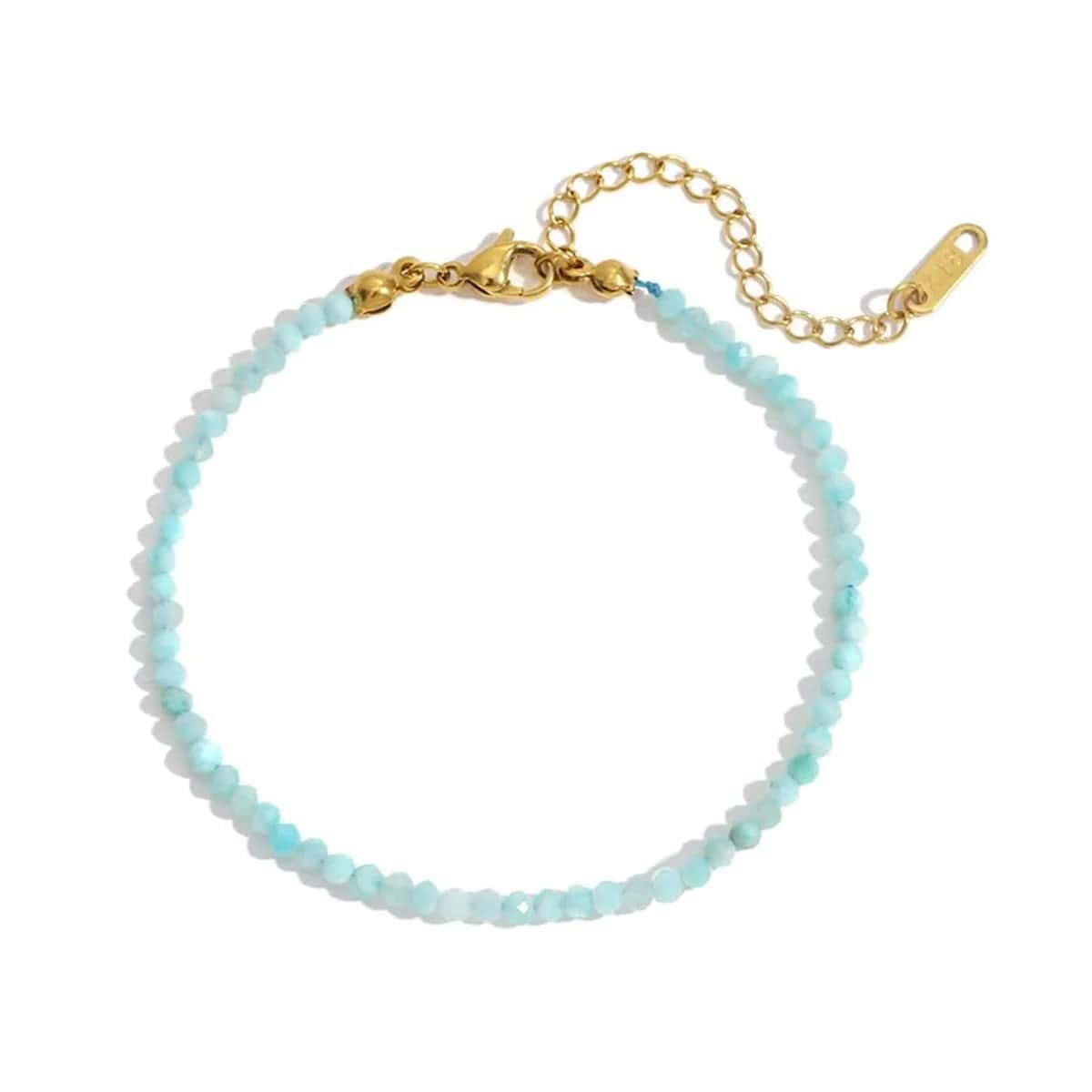 Armband met Amazoniet kralen