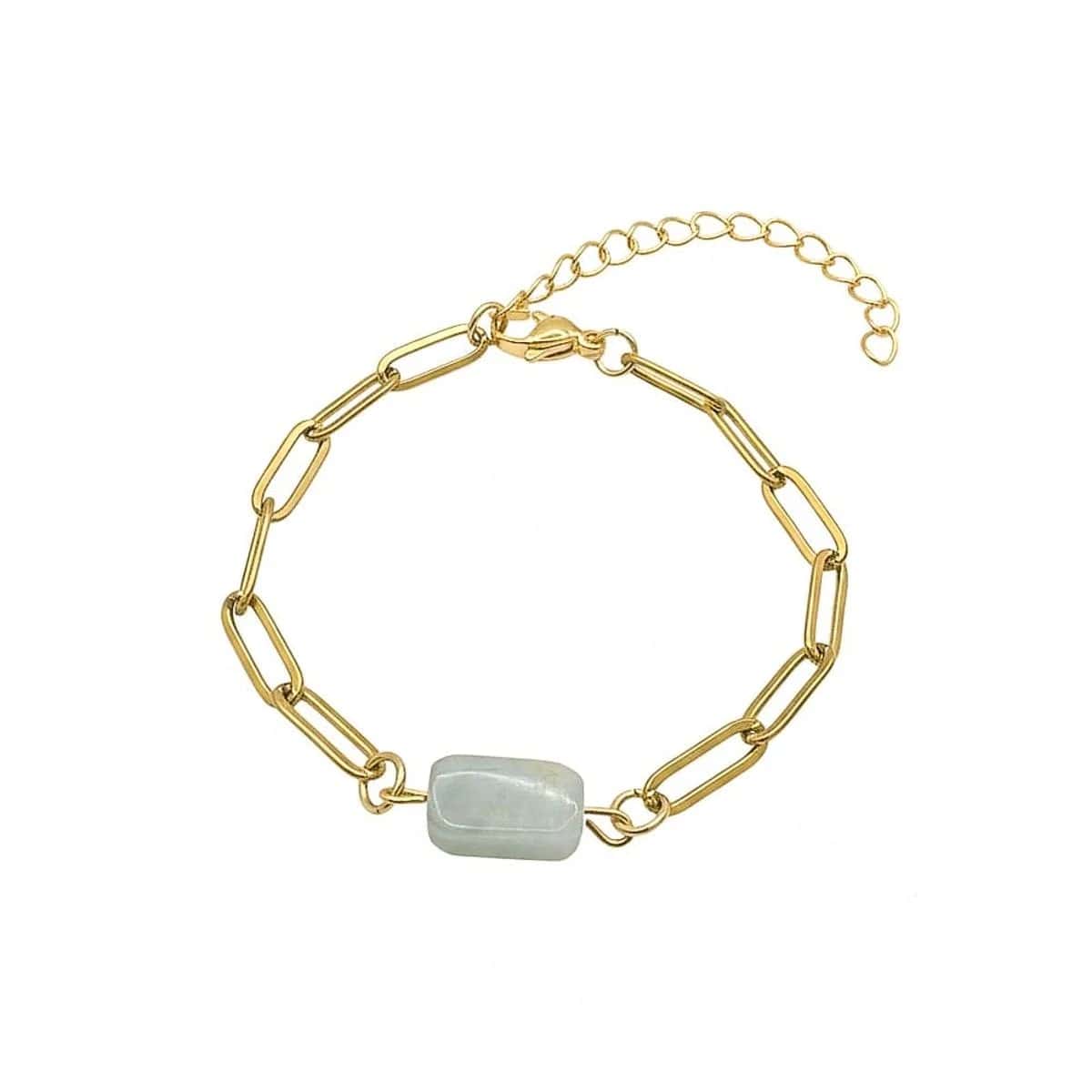 Armband met Aquamarijn steentje