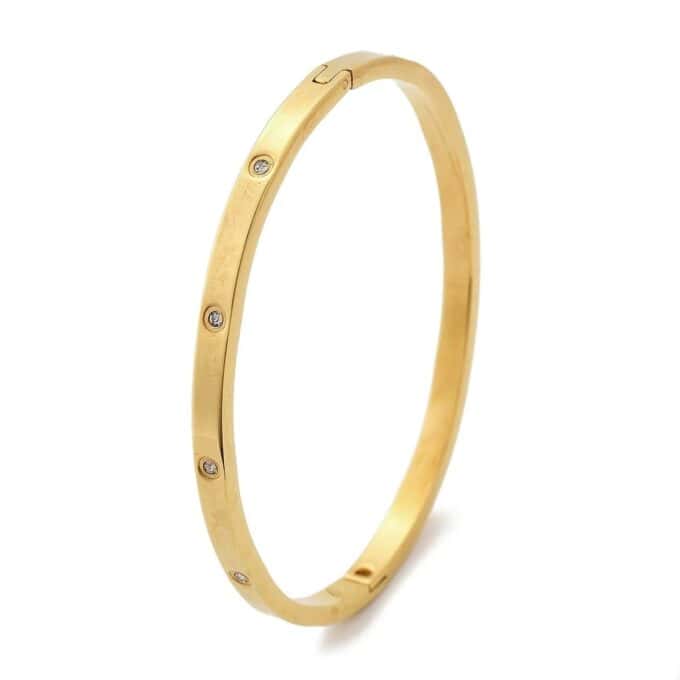 Bangle met strass steentjes