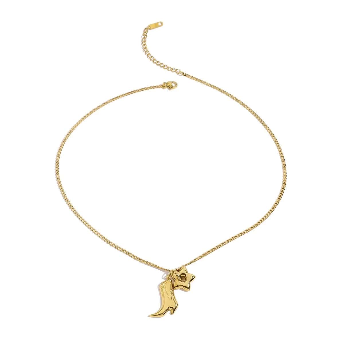 Cowboy ketting met laars en ster