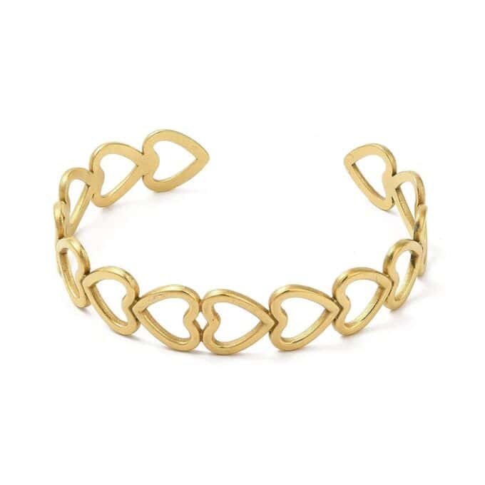 Open Hartjes Bangle Armband