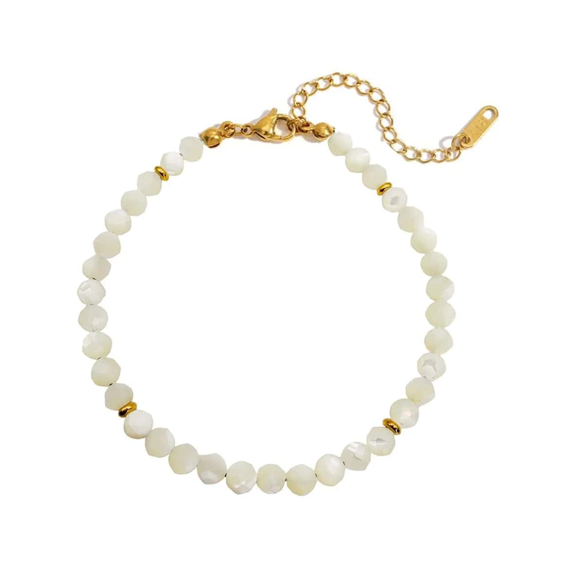 Witte Schelp kralen armband