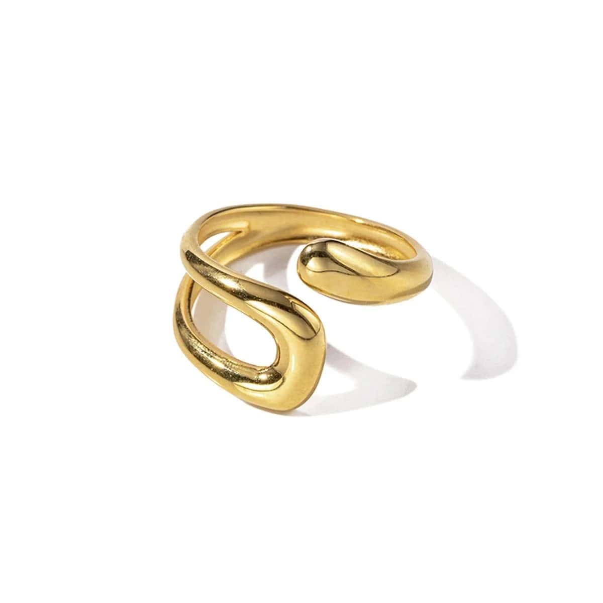 Shape Holle Goudkleurige Ring