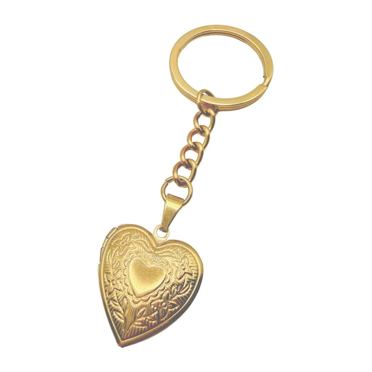 Sleutelhanger met hartjes Medaillon